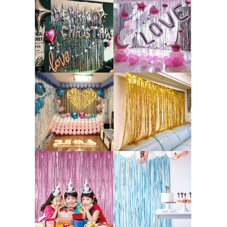 Rèm Lá Kim Tuyến 1M*2M Trang Trí Tiệc Sinh Nhật