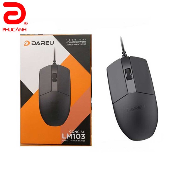 Bàn phím DAREU LK185 +Chuột DAREU LM103- Phím mỏng - Sản phẩm lý tưởng cho văn phòng