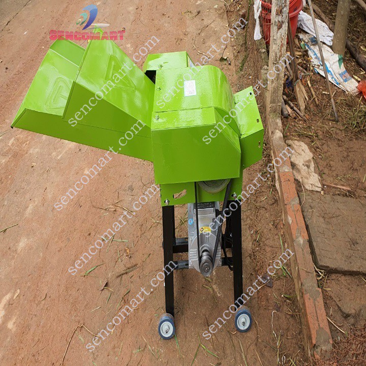 Khung máy băm rơm băm cây mía không motor