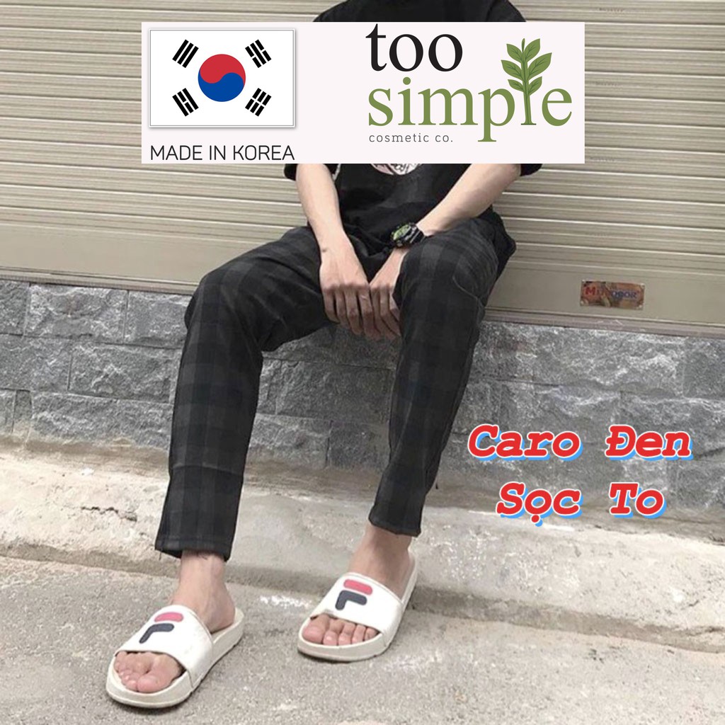 Quần Baggy Nam Nữ Kẻ Caro PLAID Ống Suông Unisex - Kiểu quần baggy nữ vải Plaid kẻ caro dáng suông rộng Leevin Store