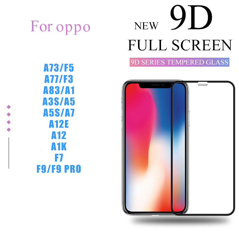 Kính Cường Lực 9d Oppo A15 A15S A1 A5 A7 A77 A83 A3S A5S A12E A12 A1K F3 F5 F7 F9 Pro