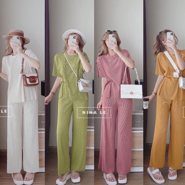 Bộ dài cộc tay VICLUX chất liệu thun tăm cao cấp mềm mại, mát lạnh V015