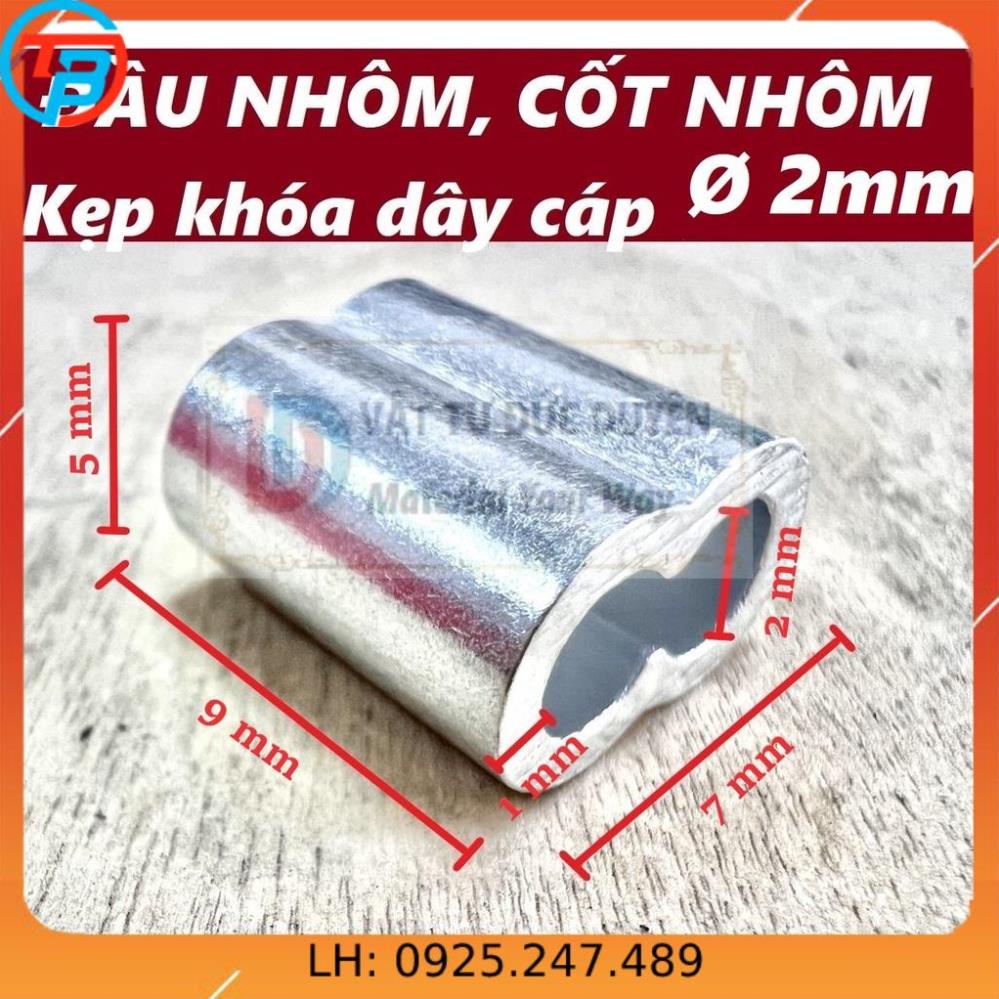 Đầu nhôm, cốt nhôm khóa dây cáp  CÁP THÉP SÀI GÒN