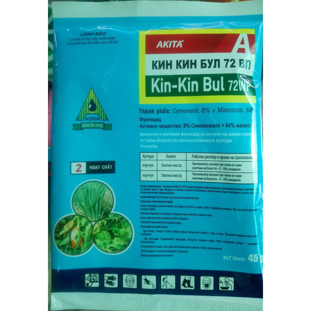 Thuốc trừ bệnh cây Kin Kin Bul 72WP