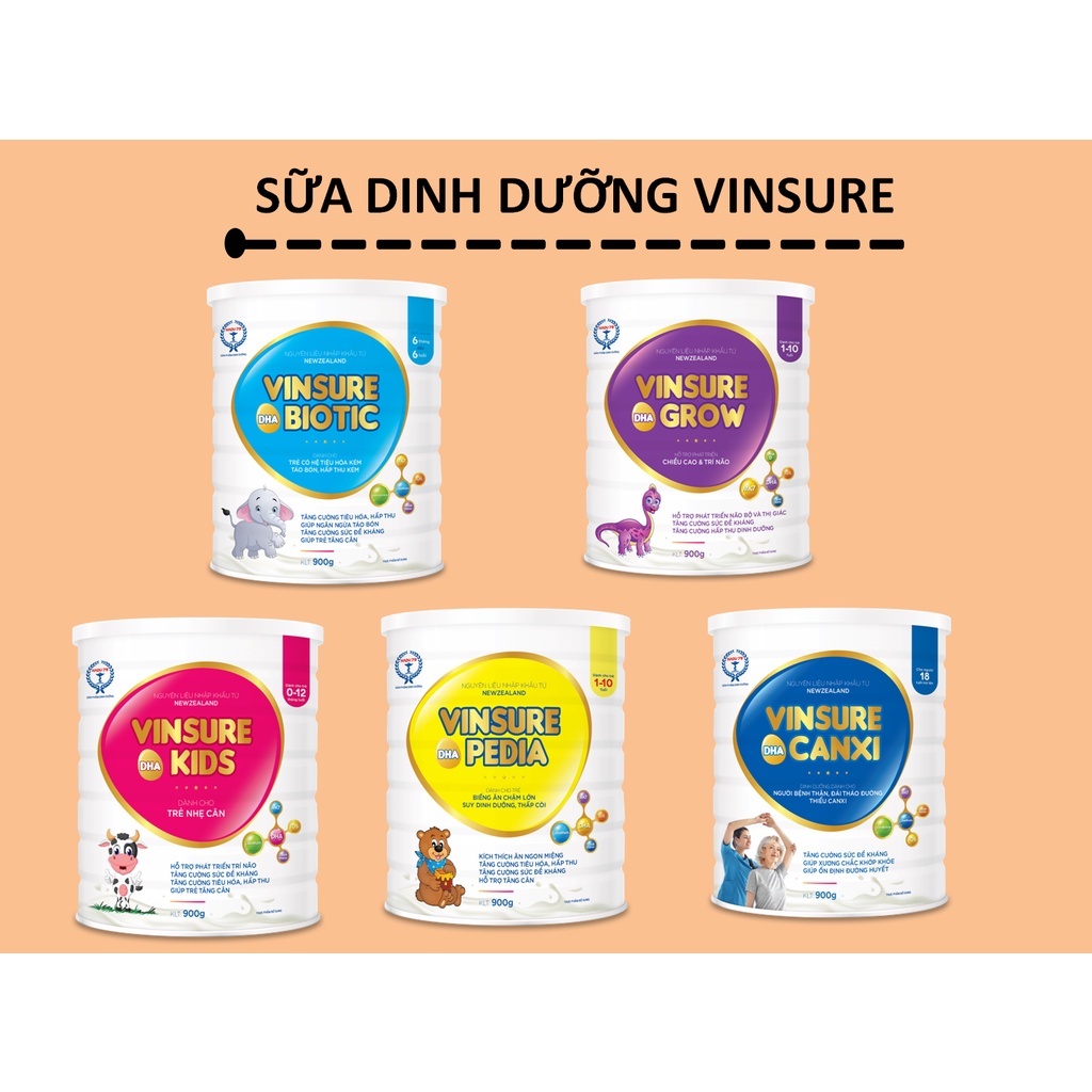 SỮA DINH DƯỠNG VINSURE DHA KIDS Hộp 400g/900g