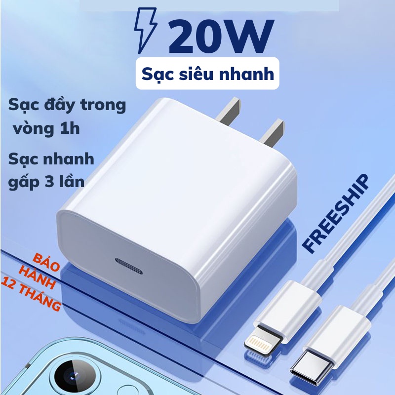 Sạc Nhanh Iphone 20W Củ Sạc Nhanh Siêu Tốc Siêu Bền Dành Cho Các Dòng Iphone Sun.z - Gia Dụng Thông Minh