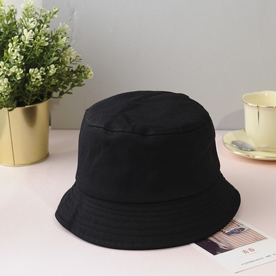 Mũ bucket trơn đen, trắng, nón tai bèo vành tròn phong cách GD form unisex nam nữ - B01