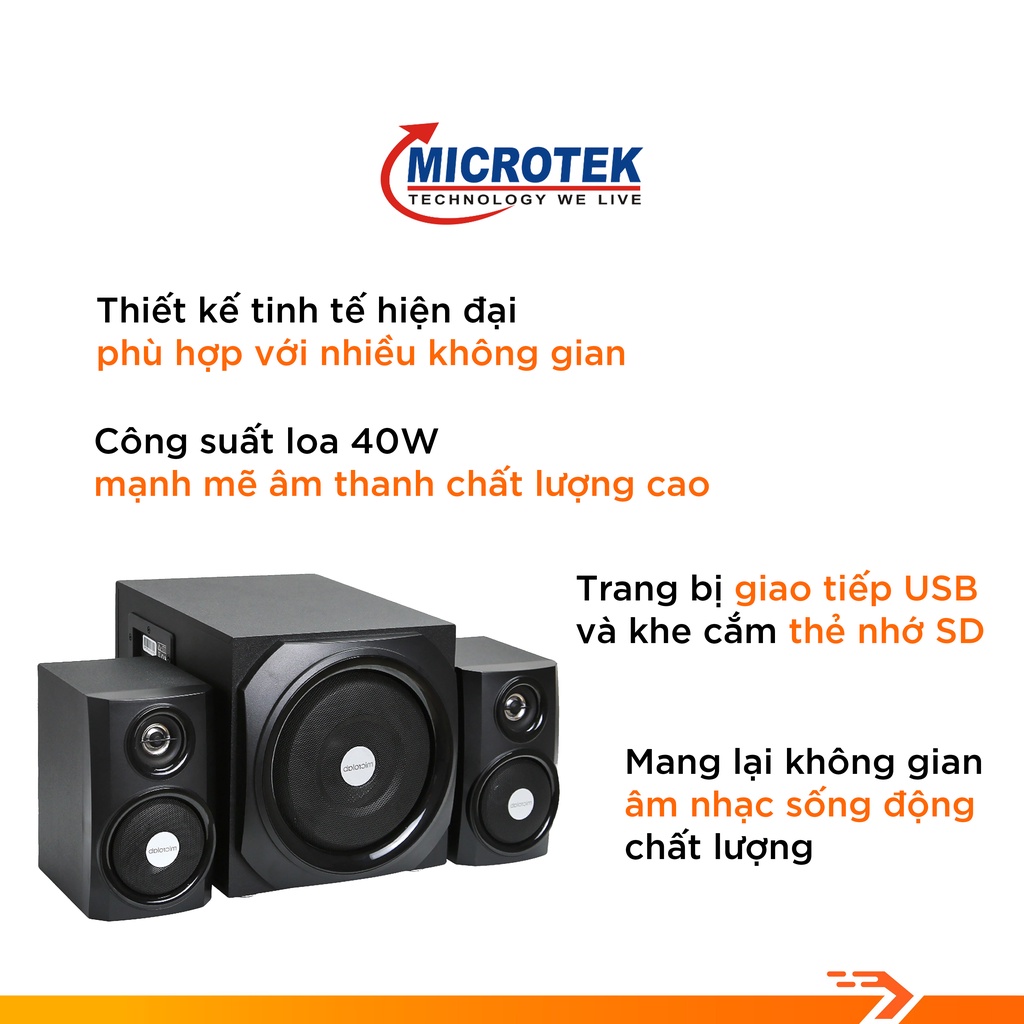 [Mã ELHACE giảm 4% đơn 300K] Loa Vi Tính Microlab TMN-9U/2.1 - Bảo Hành Chính Hãng