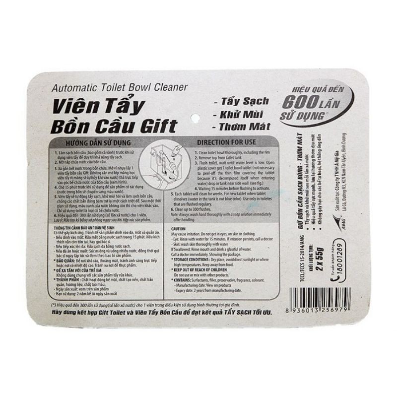 Viên tẩy bồn cầu Gift