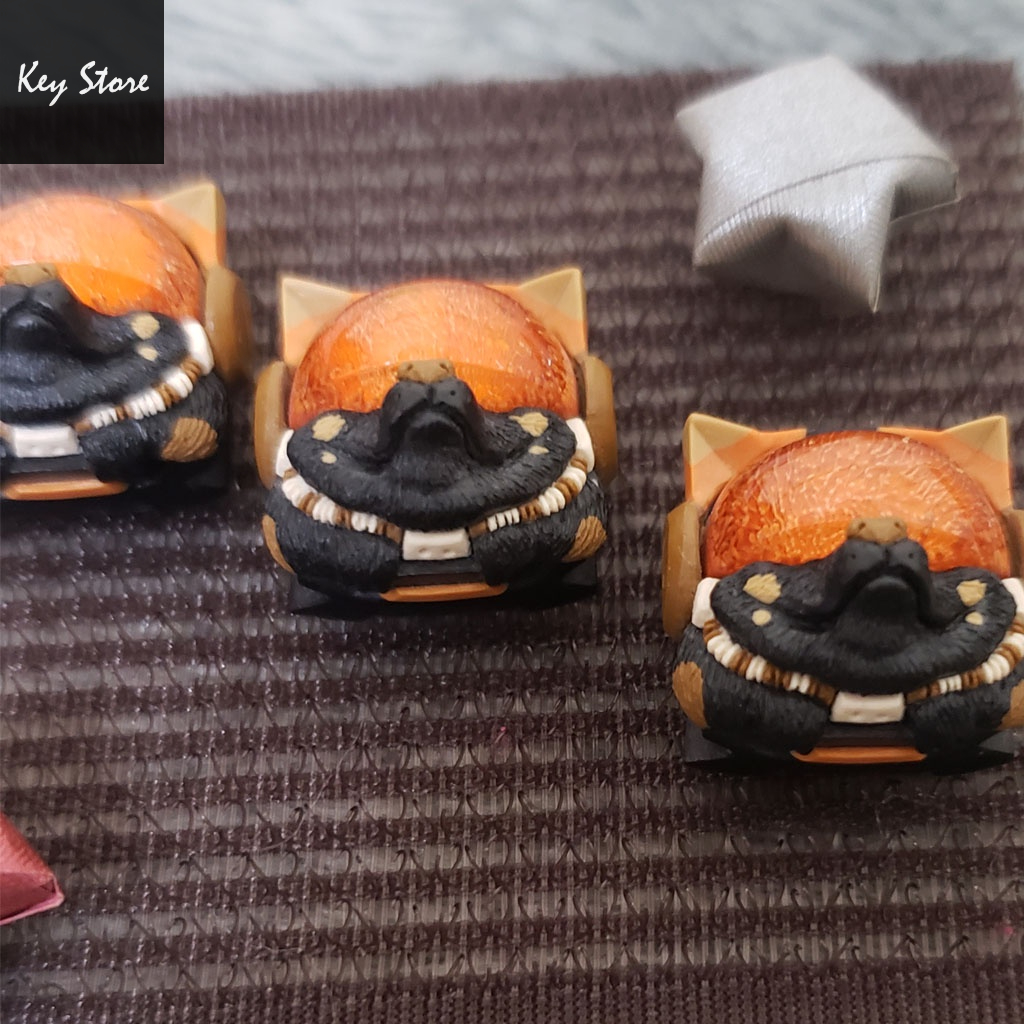 Nút bàn phím cơ artisan keycap sirius màu đen nâu