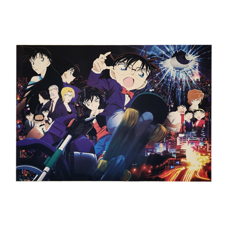 Poster Phim Conan Trang Trí Quán Cà Phê