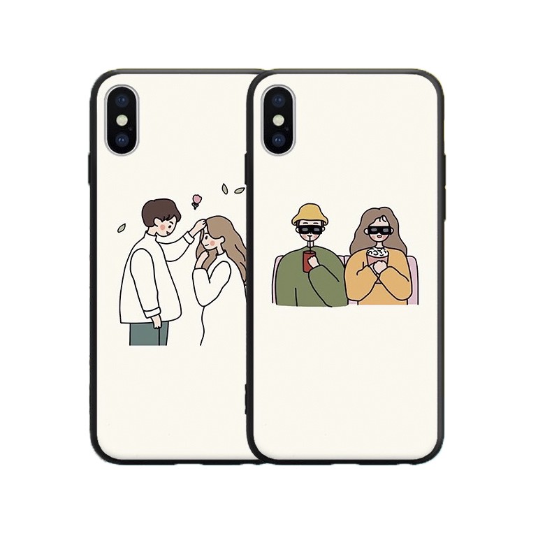 Ốp điện thoại đôi trai gái cho iphone 13 12 pro max mini 11 pro max X s max 6 s plus 7 8 plus Xr X s max se2020