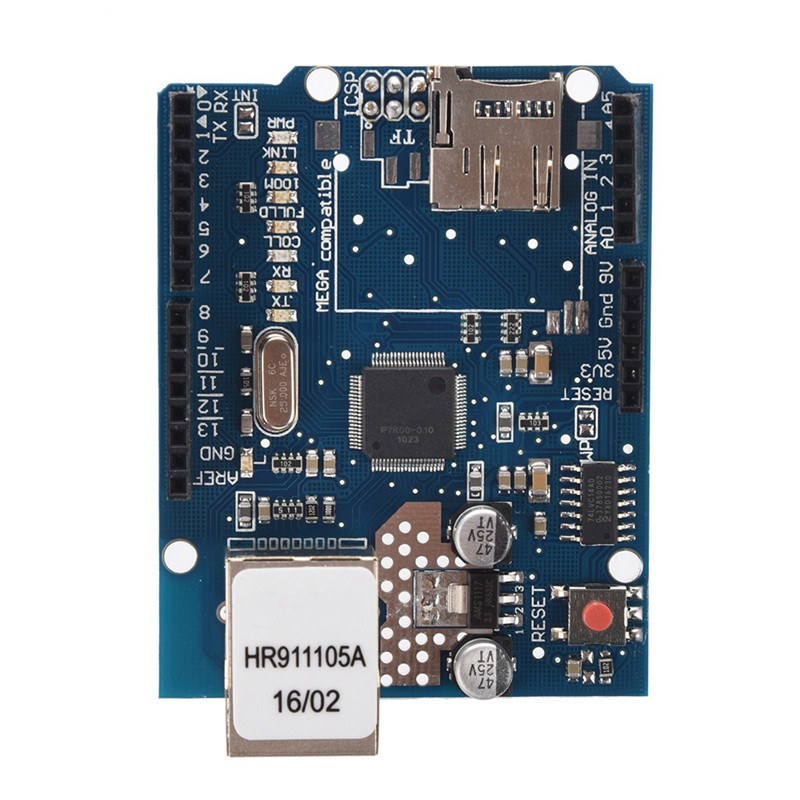 Mạch Ethernet Shield Cho Arduino Uno Mega 1280 W5100