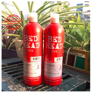 750ml Cặp Dầu Gội Tigi Bed Head Số 3 Dành Tóc Hư Tổn