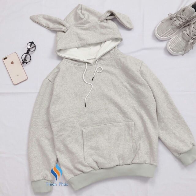 ÁO HOODIE TAI THỎ NAM NỮ - áo khoác nỉ tai thỏ nam nữ