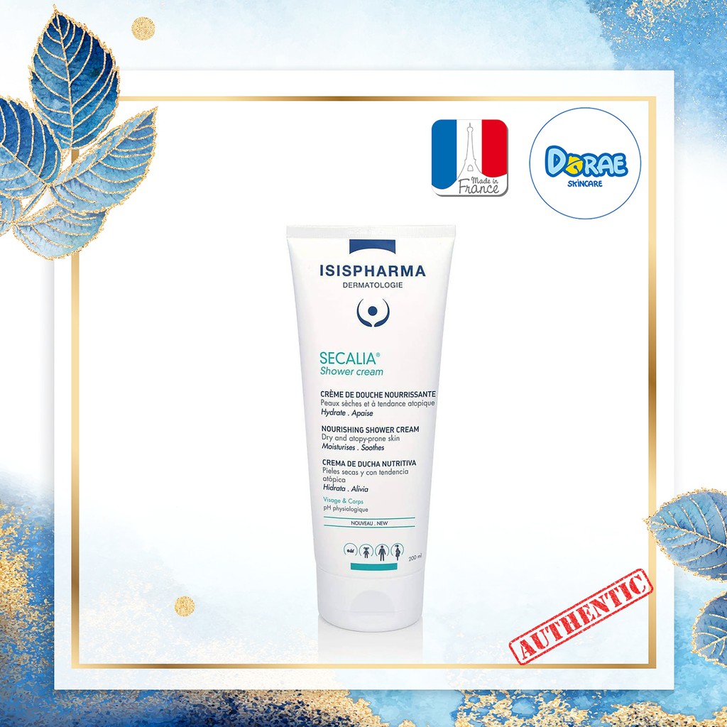 ✅ Sữa tắm cho da khô, da kích ứng, chàm ISIS Pharma Secalia Shower Cream