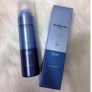 Xịt chống nắng Wellderma G Plus Cooling Sun Spray SPF 50Pa++++ - LadyShop
