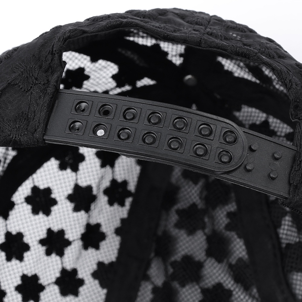 Mũ lưỡi trai phối ren lưới thoáng khí thời trang nhiều màu sắc tùy chọn dành cho nữ