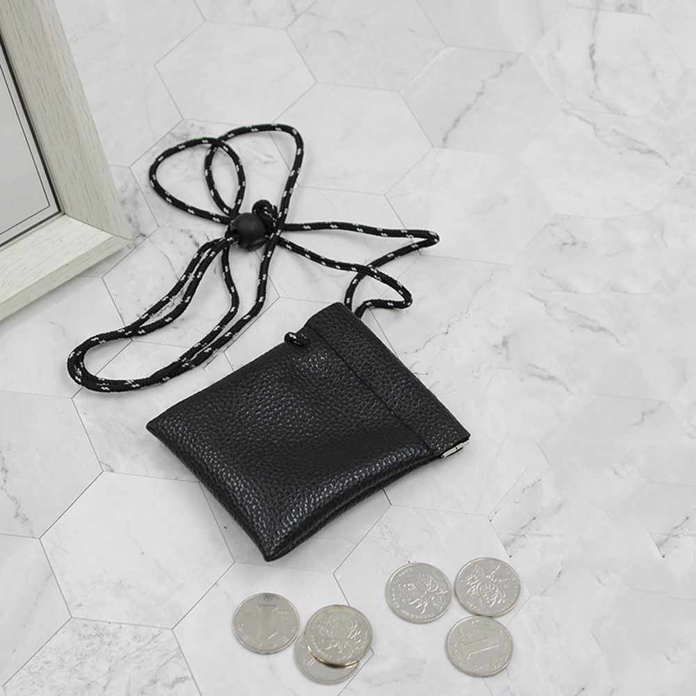 Túi Đựng Tai Nghe / Thẻ / Tiền Xu Mini Bằng Da Pu Nhỏ Gọn Tiện Dụng Cho Nam Và Nữ