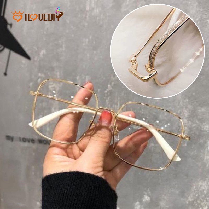Mắt Kính Gọng Vuông Chống Ánh Sáng Xanh Thời Trang Cho Nam Nữ