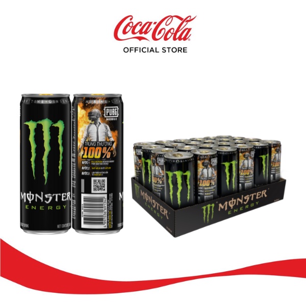 Lốc 24 Lon Nước Tăng Lực Monster Energy (355ml x 24)