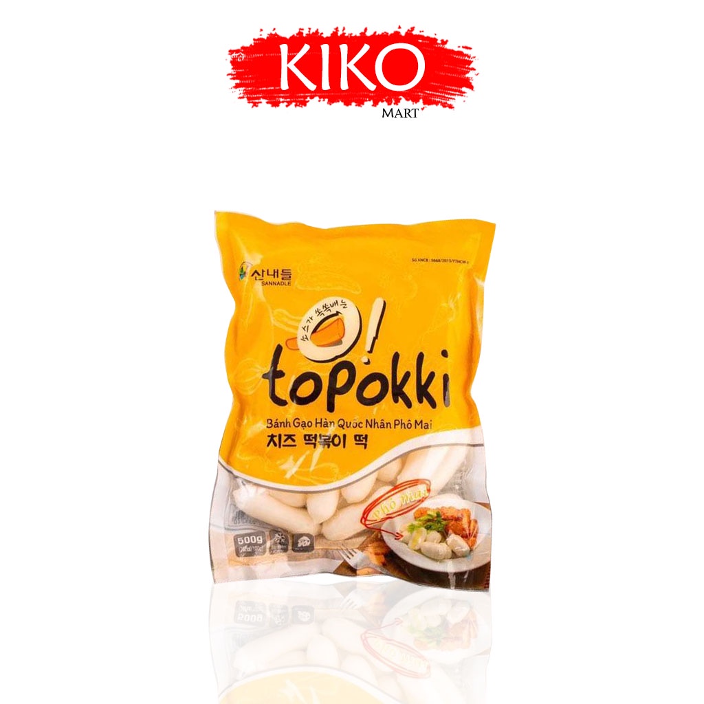 Bánh Gạo Tokbokki Nhân Phô Mai Sanadle Hàn Quốc 0.5kg