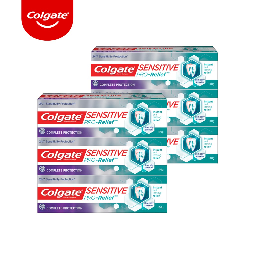 [Mã FMCGCOL4 giảm 8% đơn 250K] Bộ 6 Kem Đánh Răng Colgate Sensitive Pro Relief ngăn ê buốt và bảo vệ toàn diện 110g/hộp