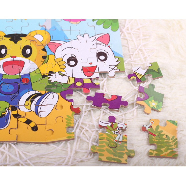 Bộ đồ chơi xếp hình 126 mảnh họa tiết hoạt hình đáng yêu phát triển trí tuệ dành cho trẻ em