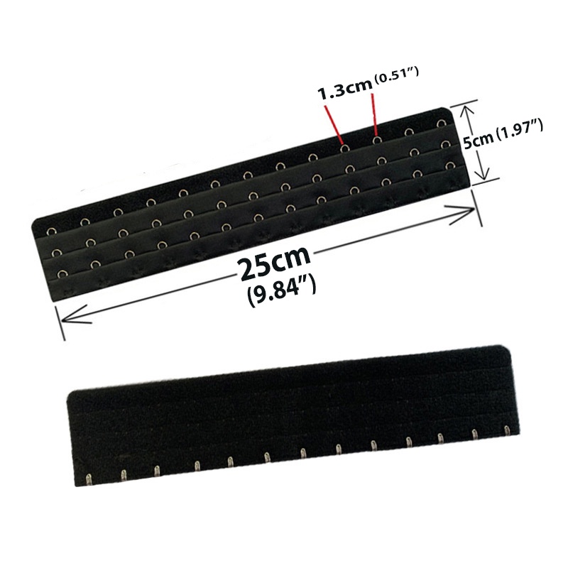 Set đai nới rộng dây áo ngực FINETOO 13 móc và mắc cài điều chỉnh được đàn hồi dành cho nữ