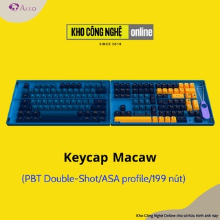 AKKO Keycap set – Macaw (PBT Double-Shot/ASA profile/199 nút)
