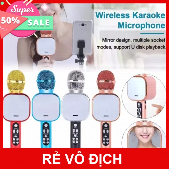 [5❤️][FREESHIP] MIC KARAOKE BLUETOOTH Q009 KÈM LOA [HCM]