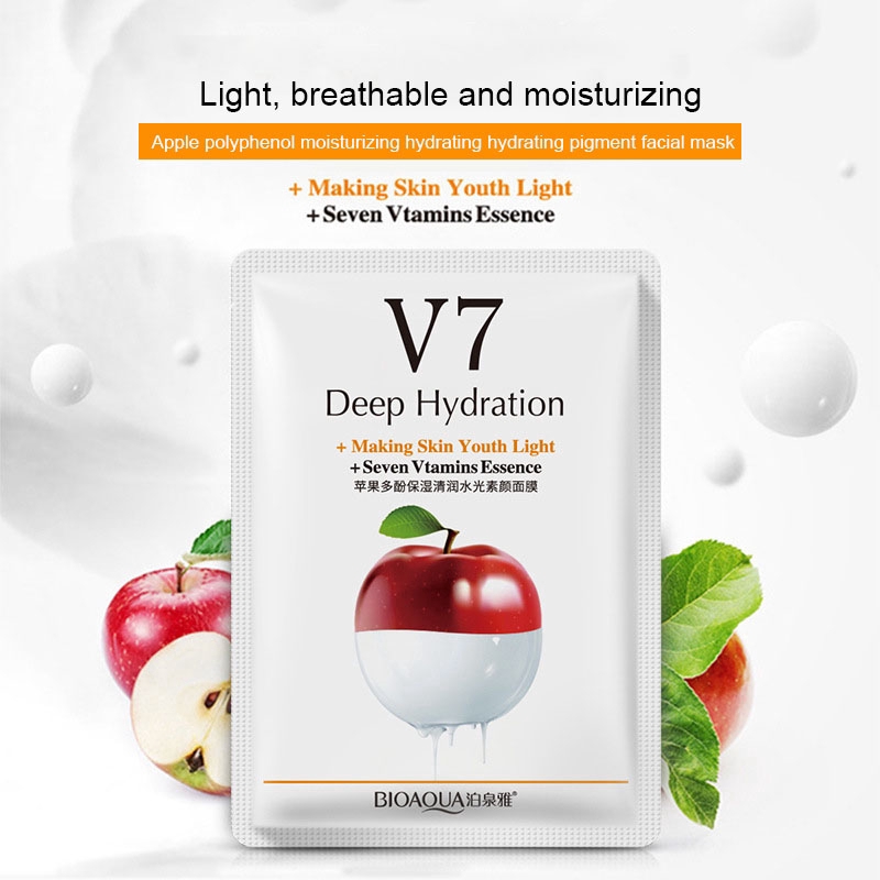 Mặt nạ Bioaqua CEP V7 Toning Youth dưỡng ẩm cho da giải độc tố