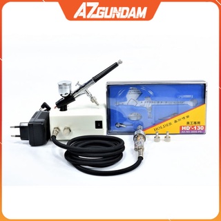 Air Brush Bộ Súng Phun Sơn và Máy bơm mini cho Mô Hình Gundam, Model Kit
