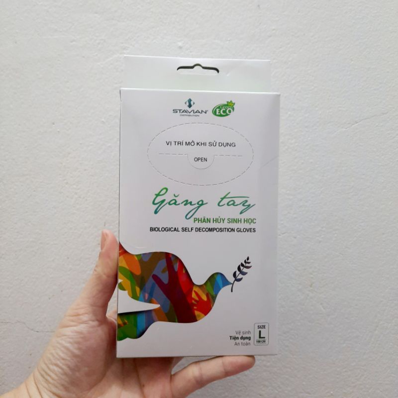 Găng tay tự hủy sinh học Eco Green - Made in Việt Nam