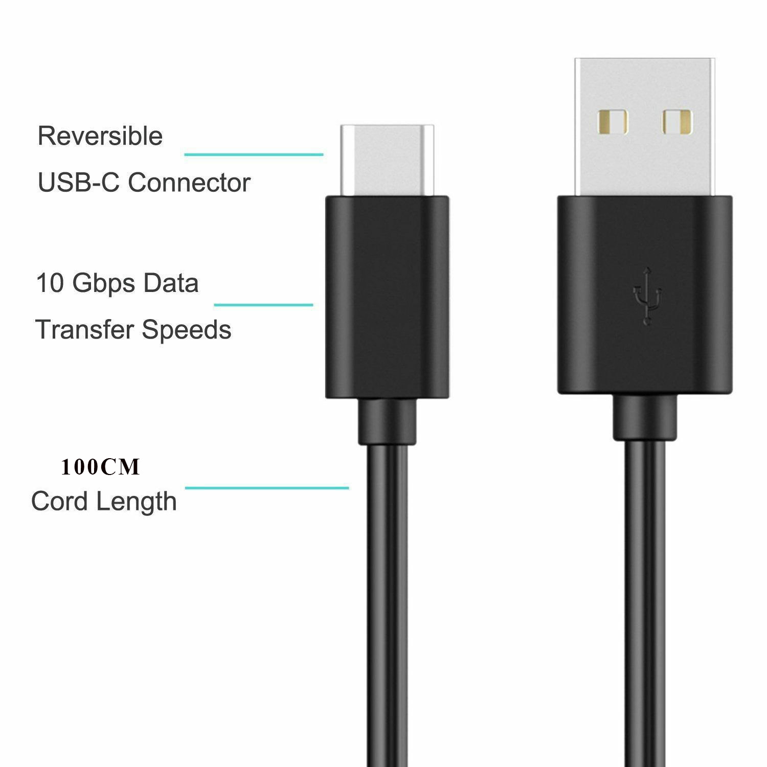 Dây Cáp Sạc Nhanh 1m Usb 2.0-a Tương Thích Với Huawei P30 Oneplus 7 Pro