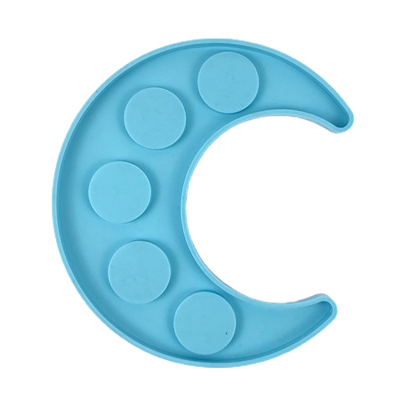 Khuôn Silicone 5 Lỗ Làm Đế Nến Epoxy Resin