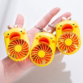 Quạt móc khoá vịt mini