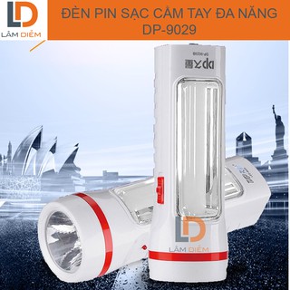 Đèn pin led sạc cầm tay 2 chế độ sáng dp 9029d - 9035