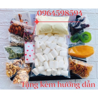 Set nguyên liệu kẹo Nougat( kẹo hạnh phúc)