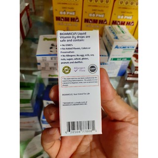 (Ib nhận mã) Bioamicus Vitamin D3 (lọ 10ml)