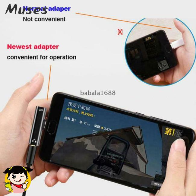Giắc Chuyển Đổi Từ Type-C Sang Cổng 3.5mm AUX Cho Huawei Xiaomi Samsung