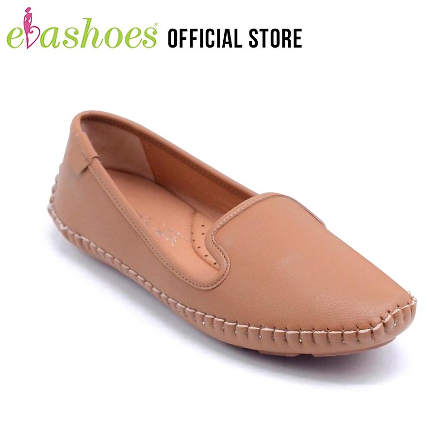 [Mã BMLTA50 giảm 50K đơn 150K] Giày Mọi Đế Bệt Mũi Vuông Da Tổng Hợp Evashoes - Eva8295(Màu Đen, Trắng,Nâu)