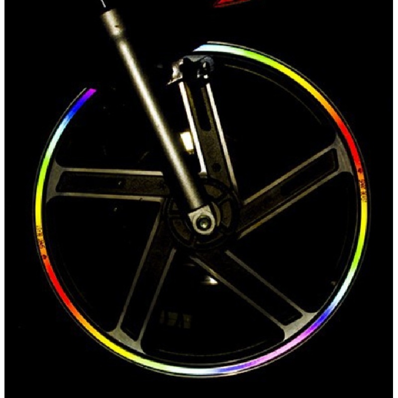 Miếng Dán Viền Bánh Xe Phản Quang 17 18 19 inch Bằng Thép Trang Trí Xe Hơi / Xe Máy