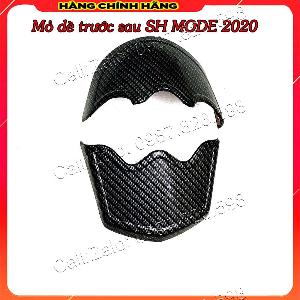 Bịt Đầu, Bịt Đuôi Dè Trước và Sau Vân Carbon SH Mode 2020-22 - Hàng Chính Hãng Artistar