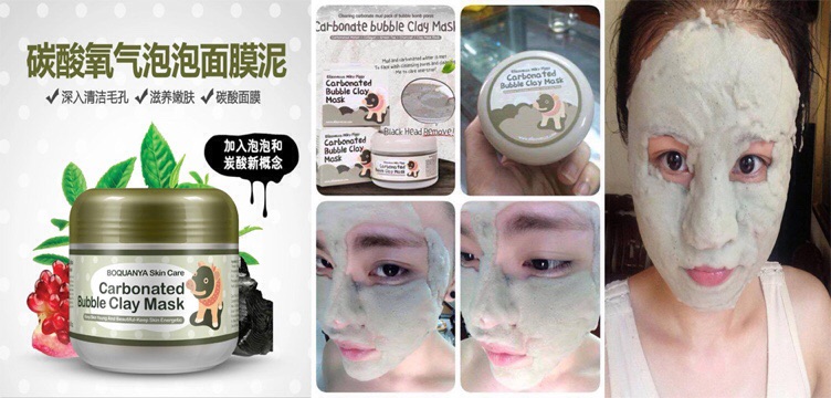 Mặt nạ thải độc, khử chì bì heo Carbonated Bubble Clay Mask