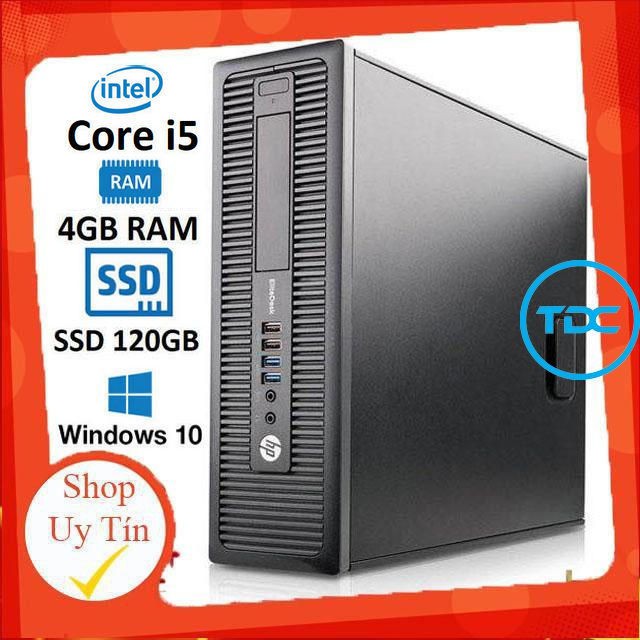 Máy tính để bàn HP ProDesk 600 G1 SFF CPU intel core i5 4570 - Ram DR3 8GB - Ổ cứng SSD 128GB. Quà Tặng