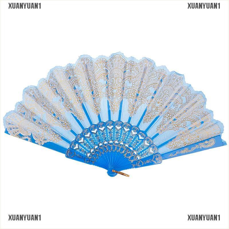 [XUANYUAN1] Quạt Hoa Cầm Tay Phong Cách Dân Tộc Trung Hoa Cho Tiệc Cưới