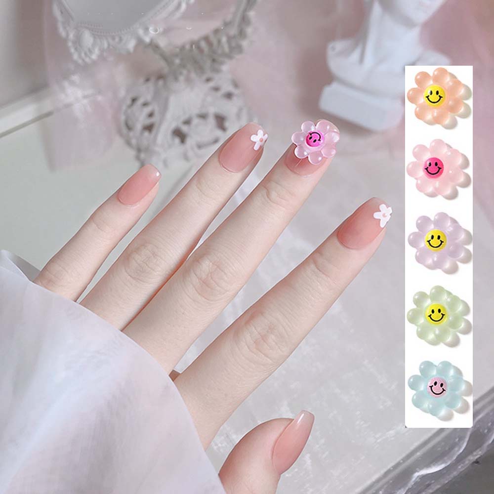 [Hàng mới về] Phụ kiện trang trí móng tay 3d hình hoa hướng dương nhiều màu sắc