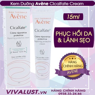 [Chính hãng] Kem Dưỡng AVENE Cicalfate+ Repairing Protective Cream (15ml) - Phục hồi da và làm lành sẹo