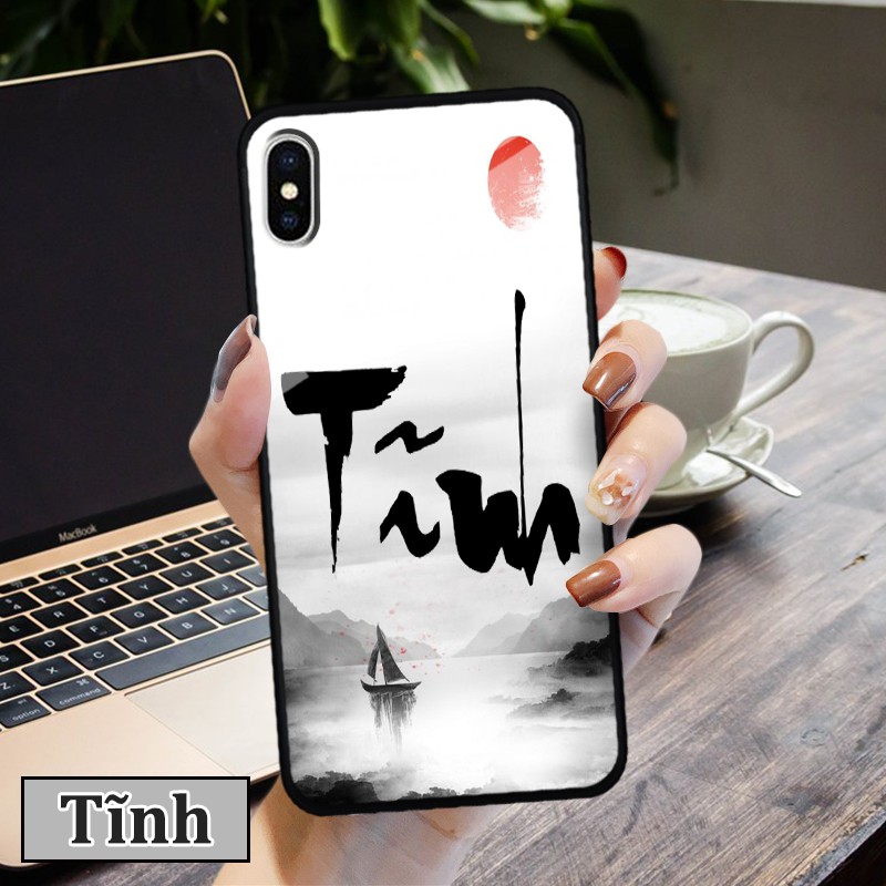 Ốp lưng iPhone XS Max- In chữ thư pháp